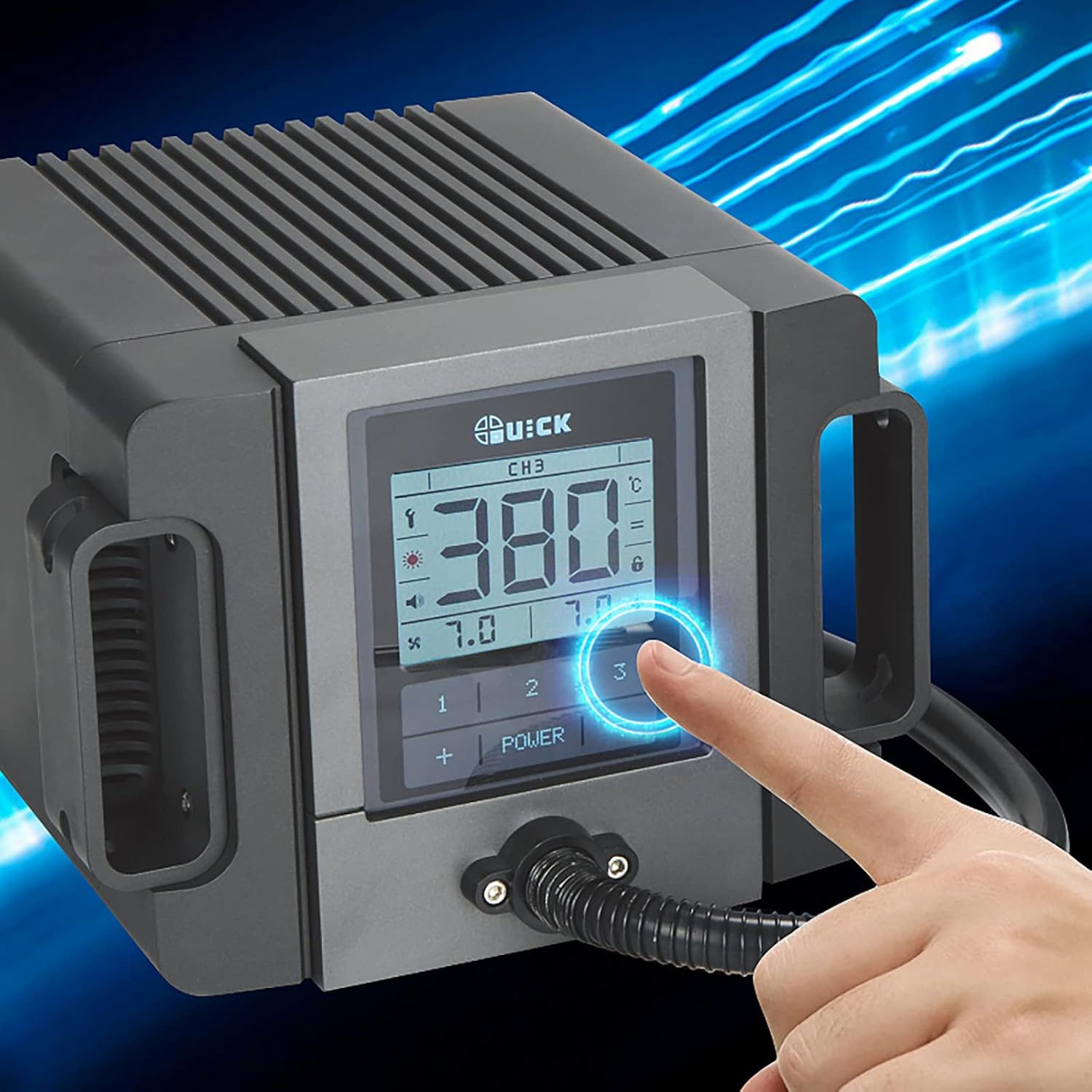 Estación retrabajo Quick TR1100 | Sin Plomo | Aire caliente 200 W - Imagen 2